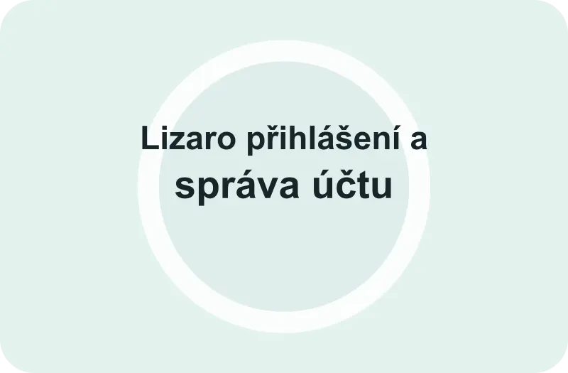 Lizaro přihlášení a správa účtu – přehled: Herní lobby