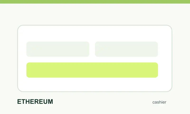 Výběr metody Ethereum v platebním postupu